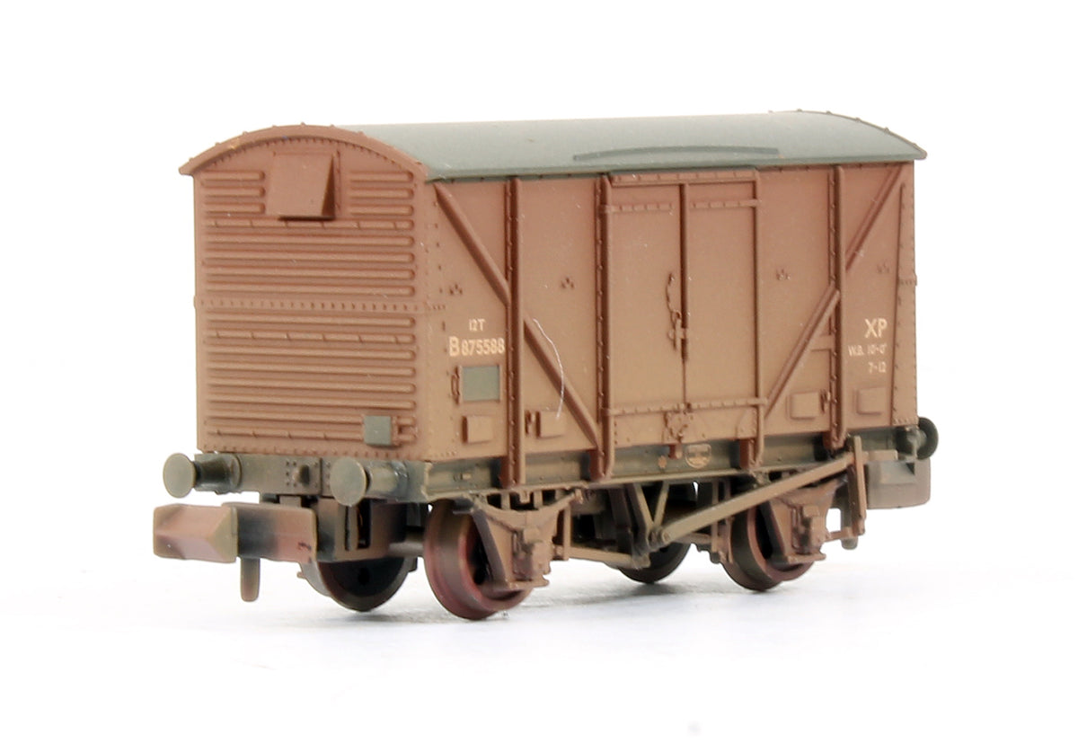 Pre-Owned Set Of 3 Plywood Fruit Vans BR Bauxite Early (Weathered)