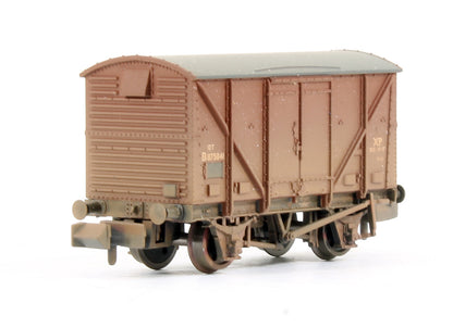 Pre-Owned Set Of 3 Plywood Fruit Vans BR Bauxite Early (Weathered)