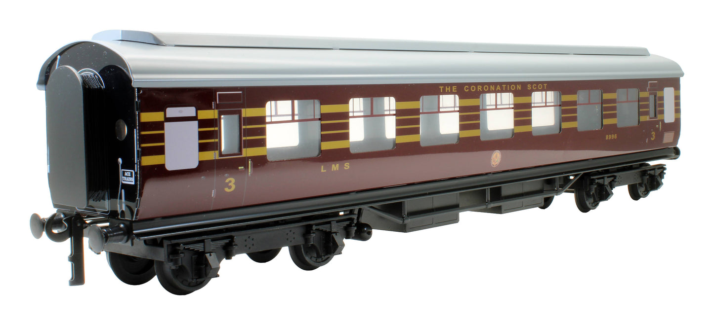 Pre-Owned LMS Maroon Coronation Scot Coach '8996'