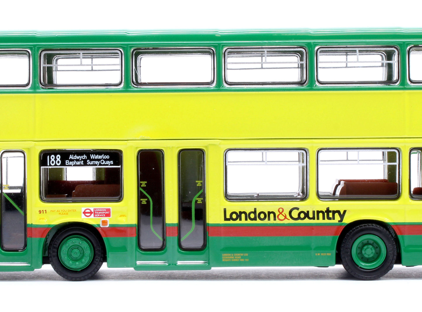 Leyland Titan B15 London & Country 911 Route 188 Euston