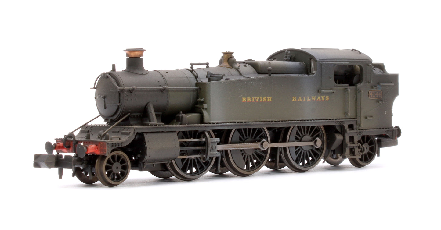 Custom Weathering Class 5101 Large Prairie British Railways BR Green 2-6-2 Tank Locomotive No.4144