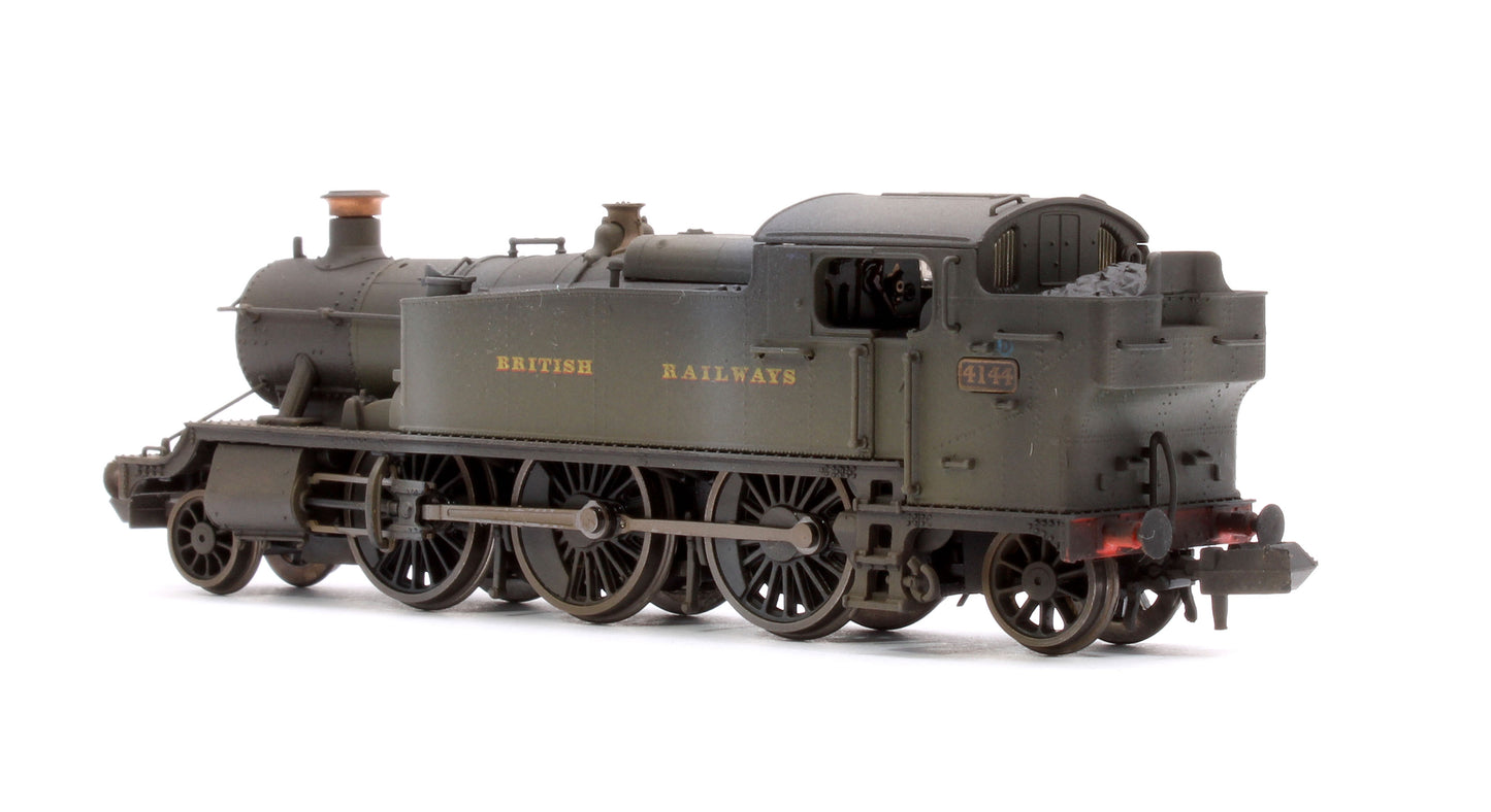 Custom Weathering Class 5101 Large Prairie British Railways BR Green 2-6-2 Tank Locomotive No.4144