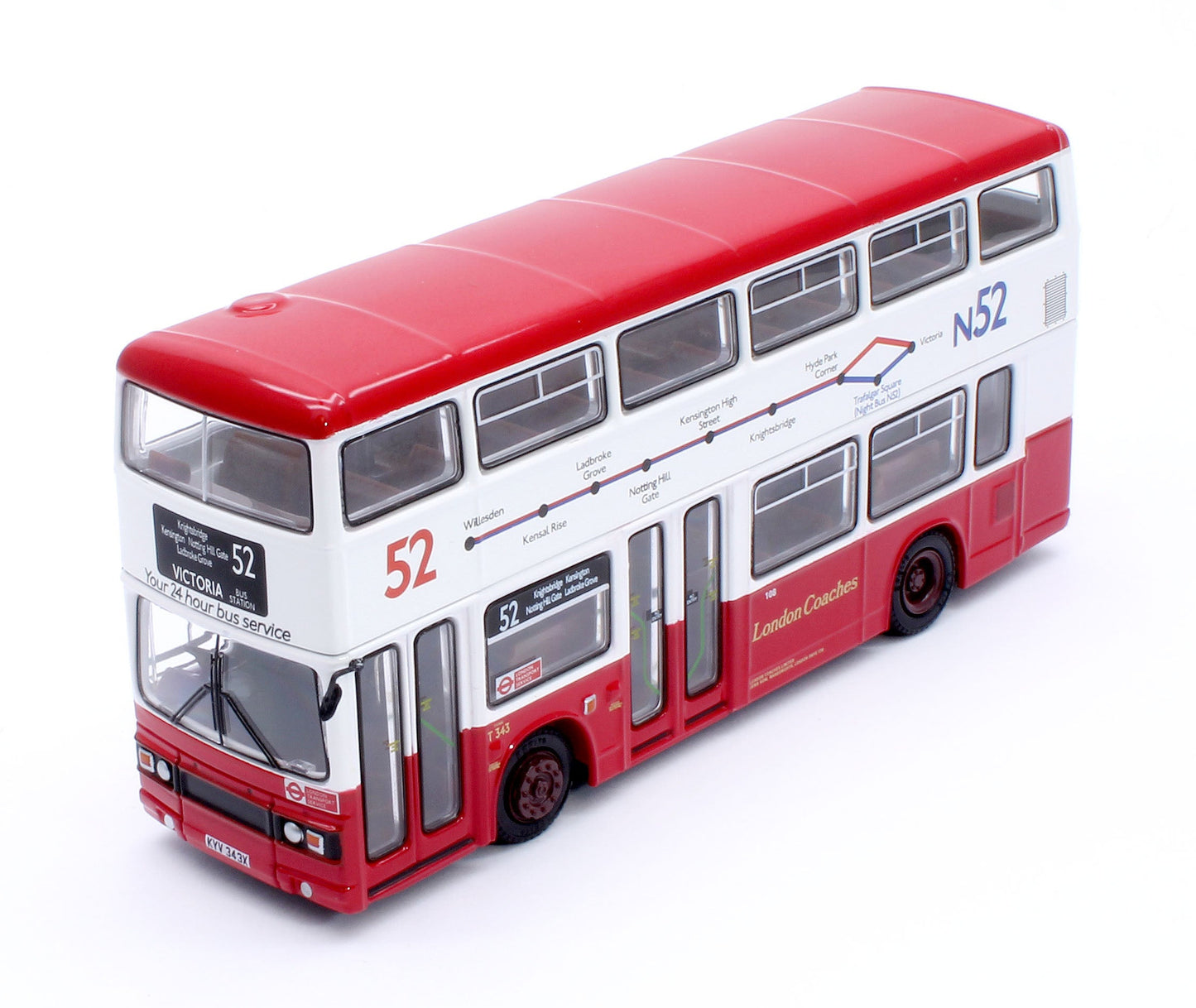 Leyland Titan B15 London Coaches T343 Route 52 Victoria Bus Station