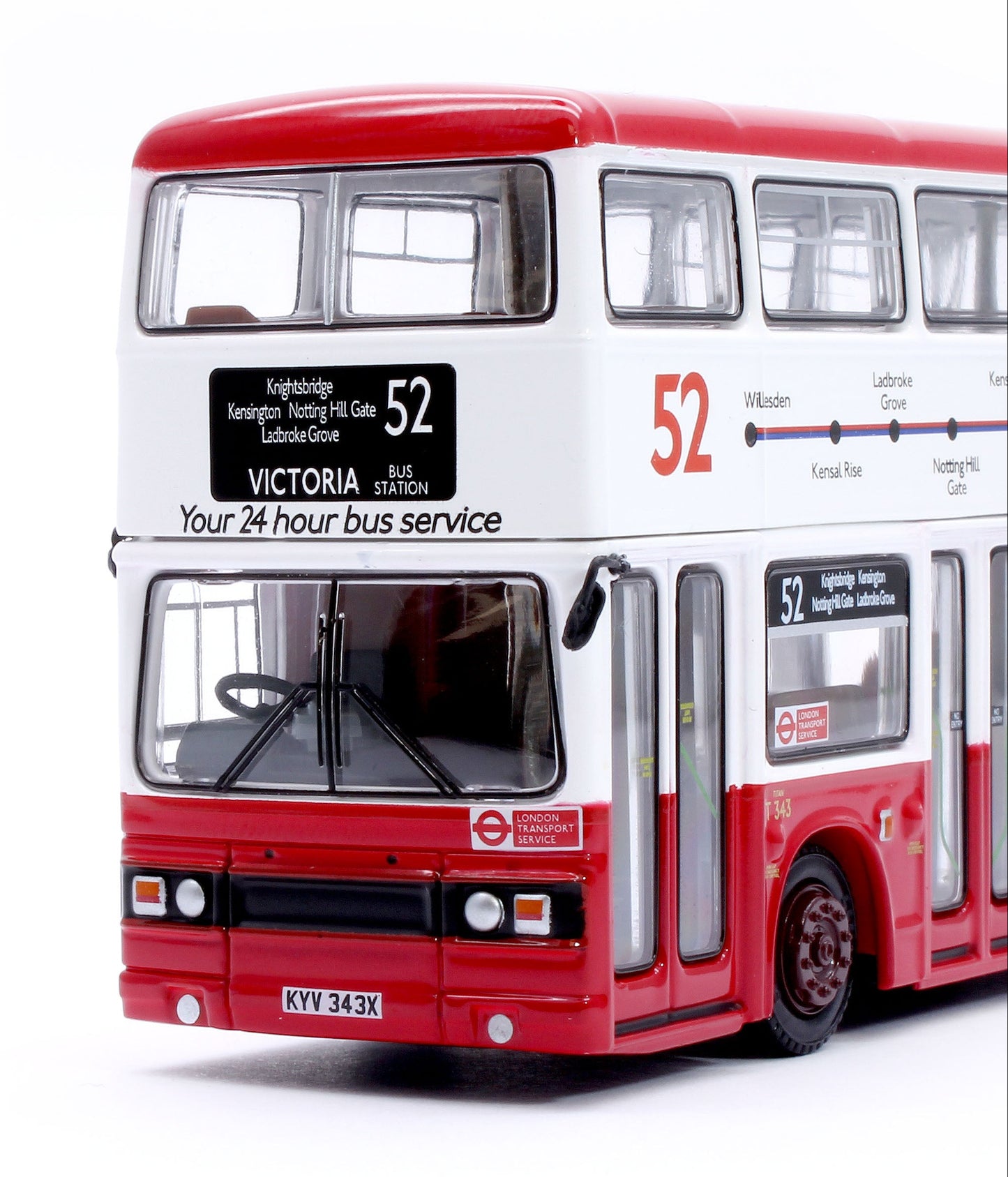 Leyland Titan B15 London Coaches T343 Route 52 Victoria Bus Station