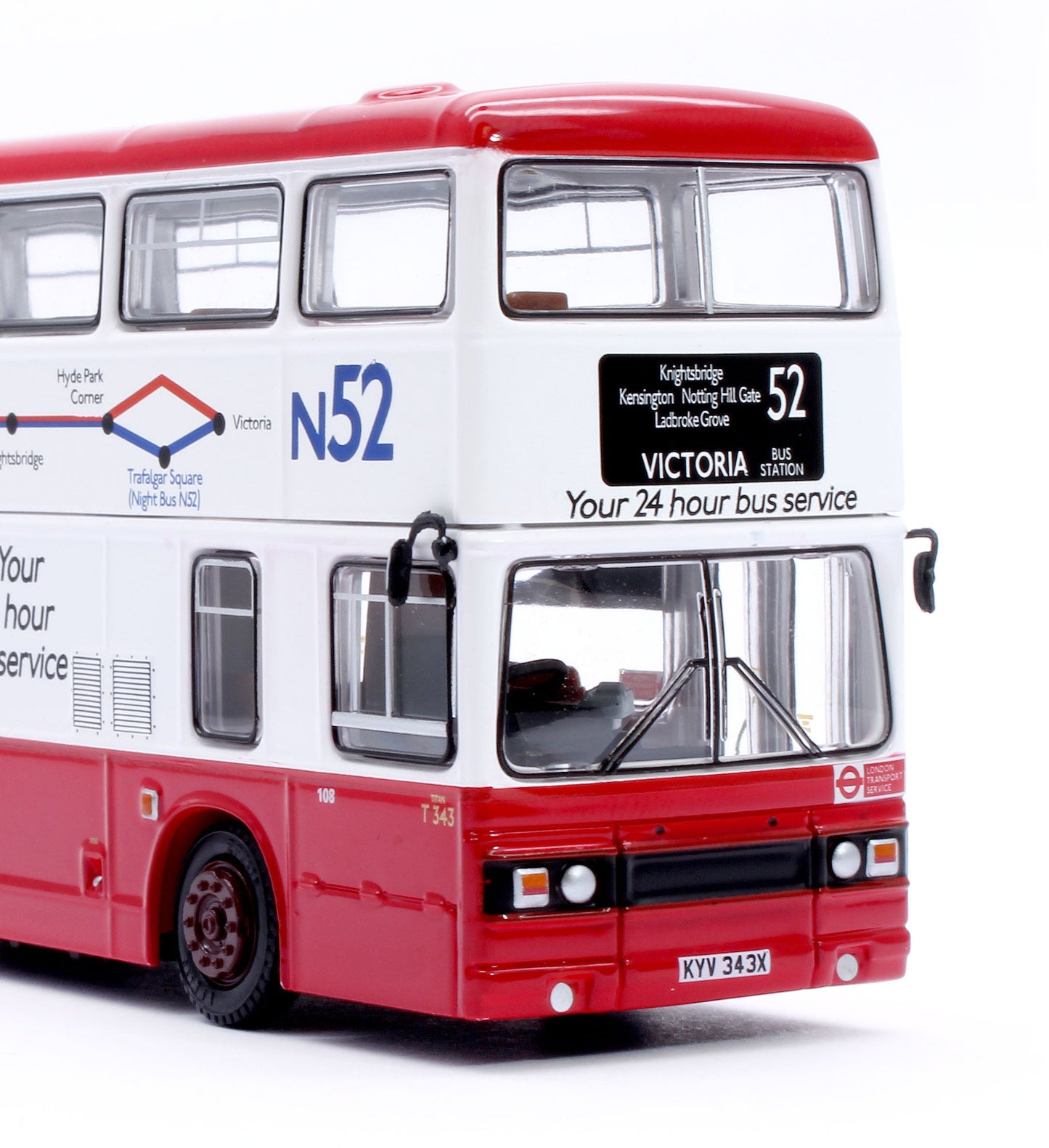 Leyland Titan B15 London Coaches T343 Route 52 Victoria Bus Station