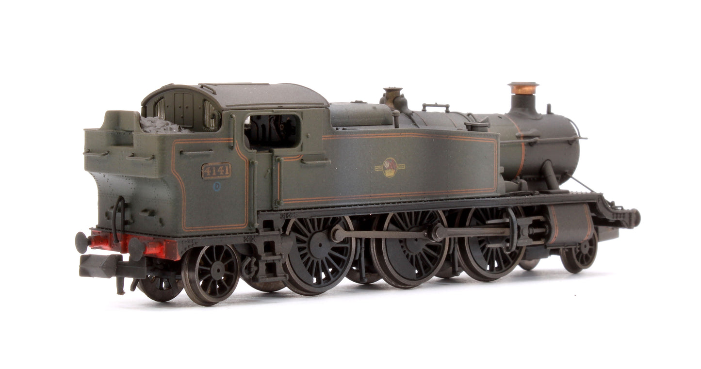 Custom Weathered Class 5101 Large Prairie British Railways BR Lined Green (Late Crest) 2-6-2 Tank Locomotive No.4141