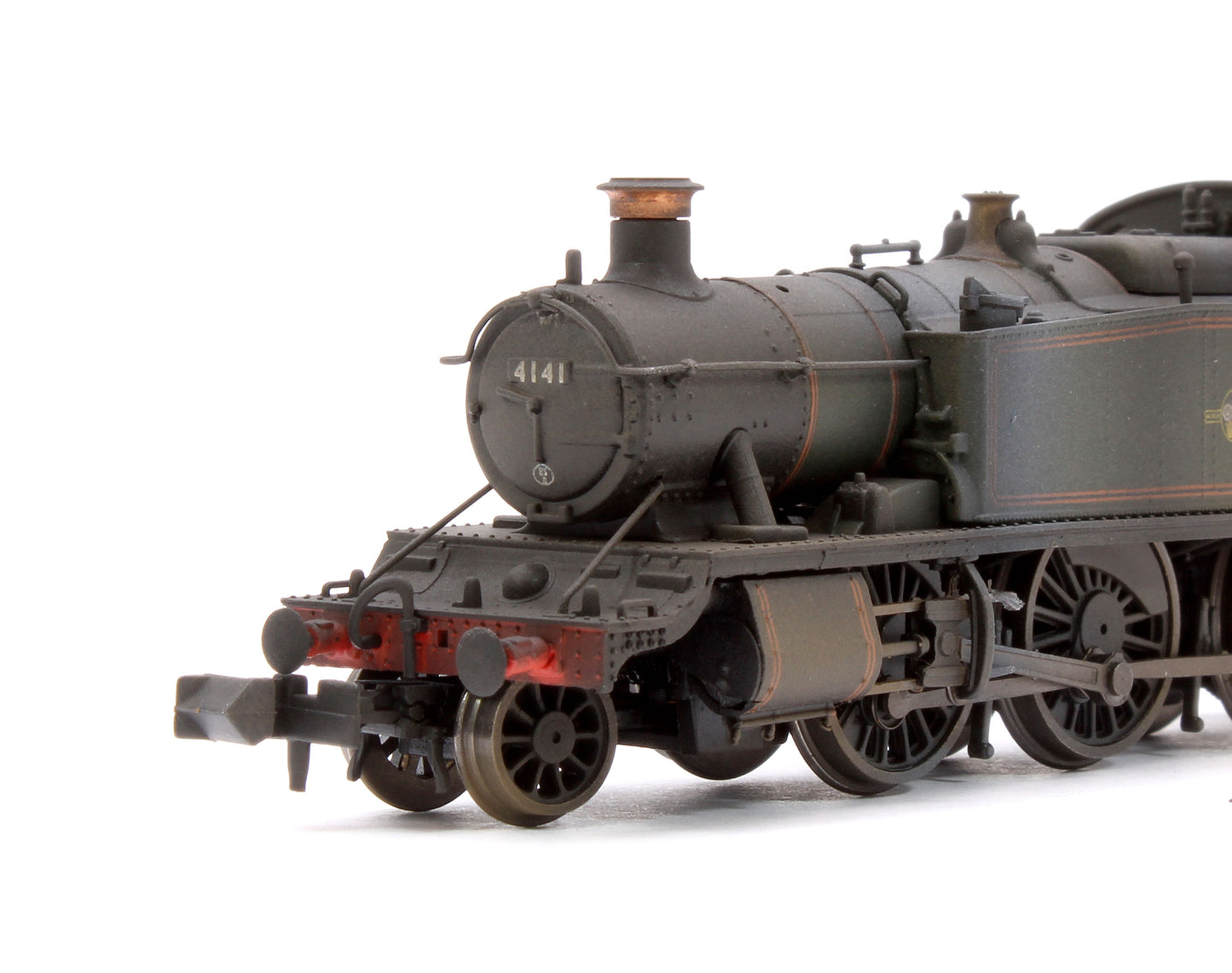 Custom Weathered Class 5101 Large Prairie British Railways BR Lined Green (Late Crest) 2-6-2 Tank Locomotive No.4141