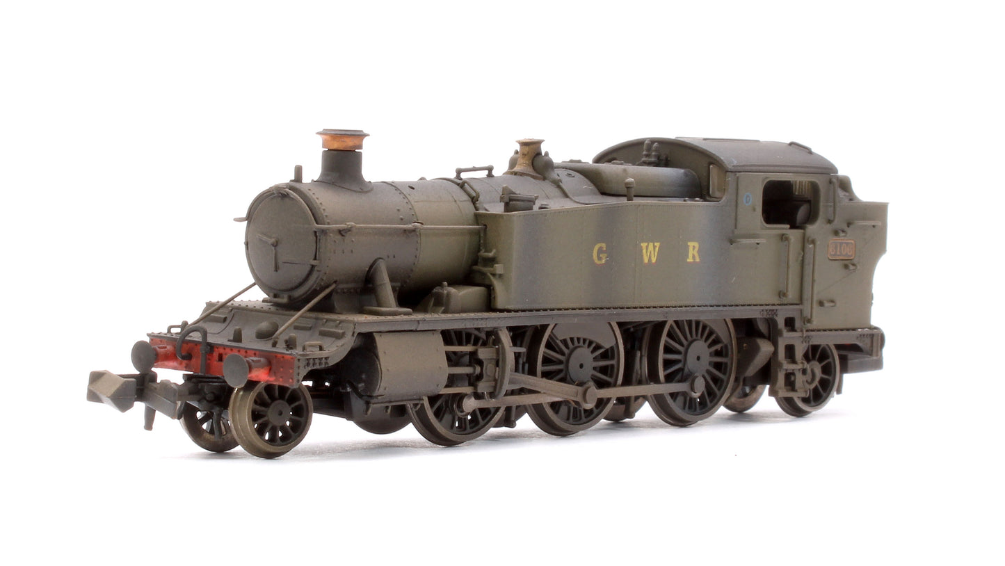 Custom Weathered Class 61xx Large Prairie Great Western GWR Green 2-6-2 Tank Locomotive No.6106