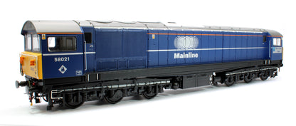 Class 58 Mainline Blue 58021 Hither Green Depot Diesel Locomotive