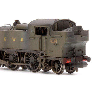 Custom Weathered Class 61xx Large Prairie Great Western GWR Green 2-6-2 Tank Locomotive No.6106