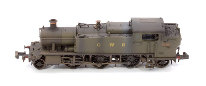 Custom Weathered Class 61xx Large Prairie Great Western GWR Green 2-6-2 Tank Locomotive No.6106