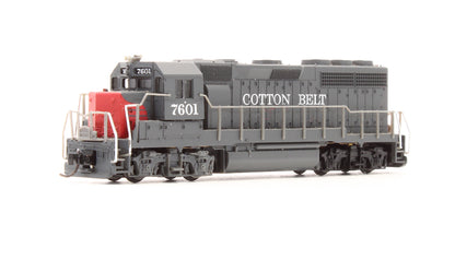 Pre-Owned 48514 GP40 Diesel Locomotive Cotton Belt - Road #7601
