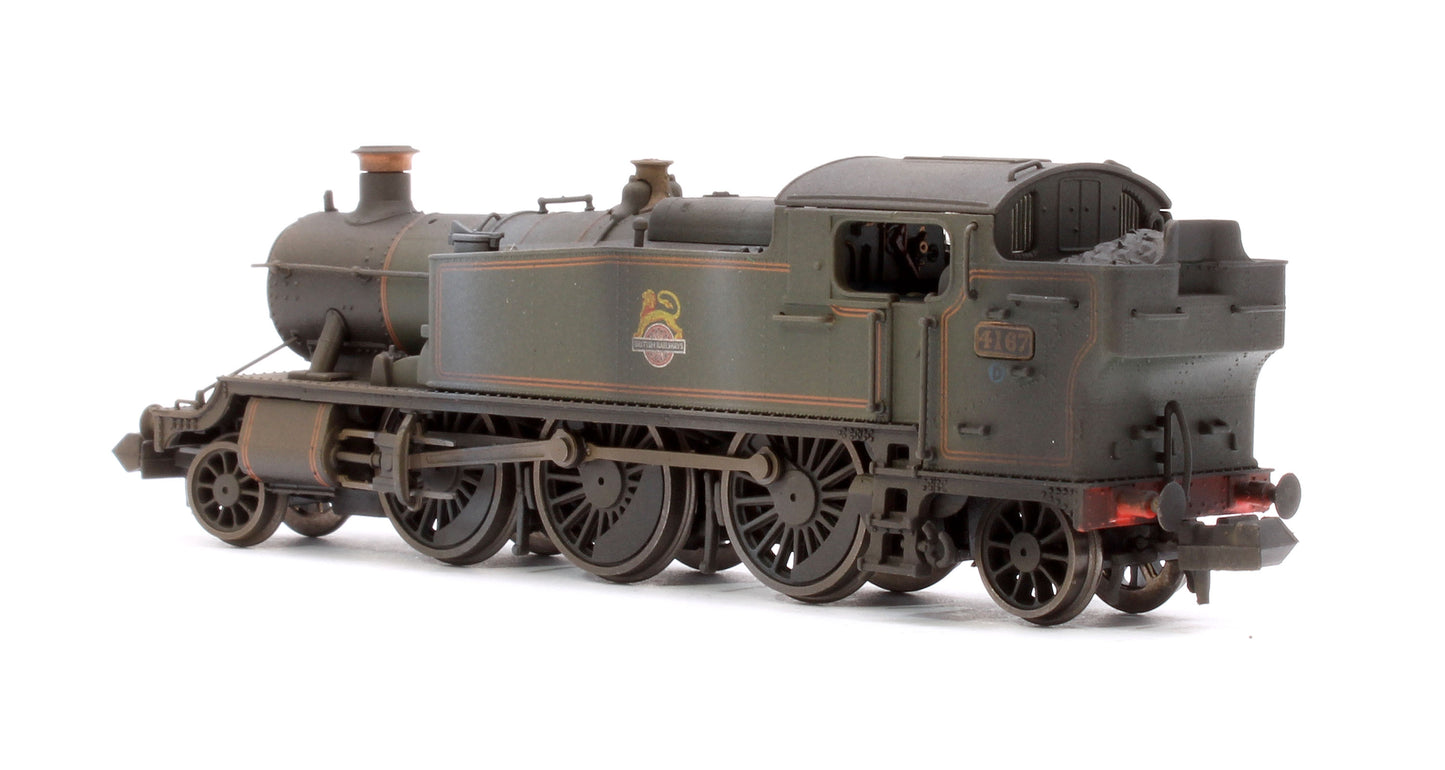 Custom Weathered Class 5101 Large Prairie British Railways BR Lined Green (Early Crest) 2-6-2 Tank Locomotive No.4167