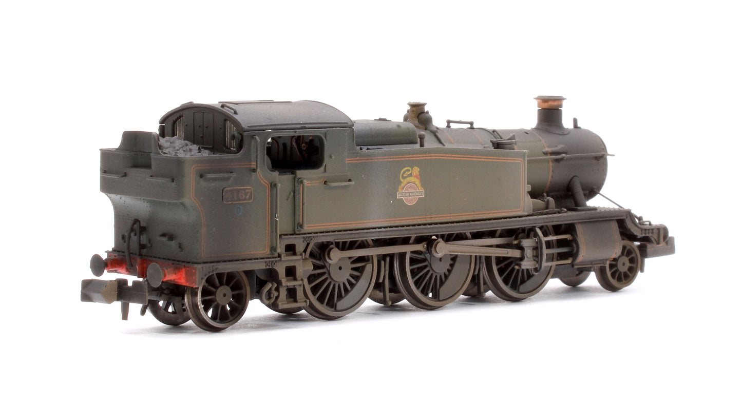 Custom Weathered Class 5101 Large Prairie British Railways BR Lined Green (Early Crest) 2-6-2 Tank Locomotive No.4167