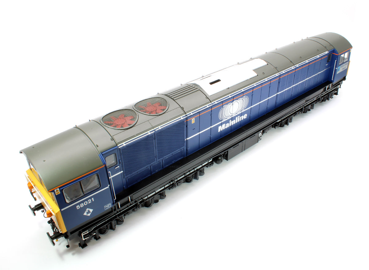 Class 58 Mainline Blue 58021 Hither Green Depot Diesel Locomotive