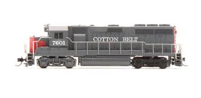 Pre-Owned 48514 GP40 Diesel Locomotive Cotton Belt - Road #7601