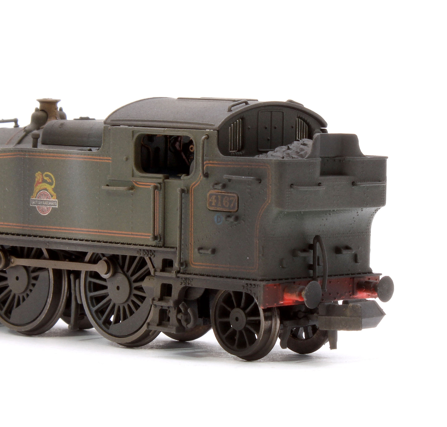 Custom Weathered Class 5101 Large Prairie British Railways BR Lined Green (Early Crest) 2-6-2 Tank Locomotive No.4167