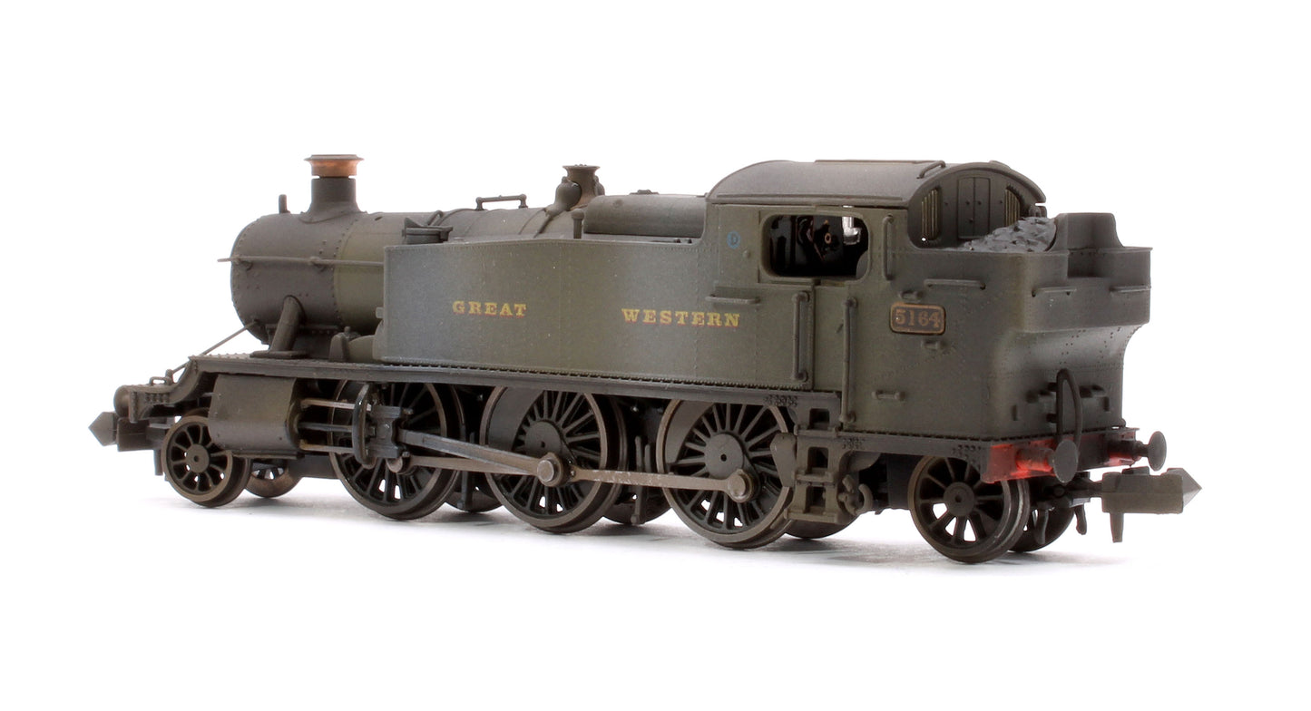 Custom Weathered Class 5101 Large Prairie Great Western GWR Green 2-6-2 Tank Locomotive No.5164