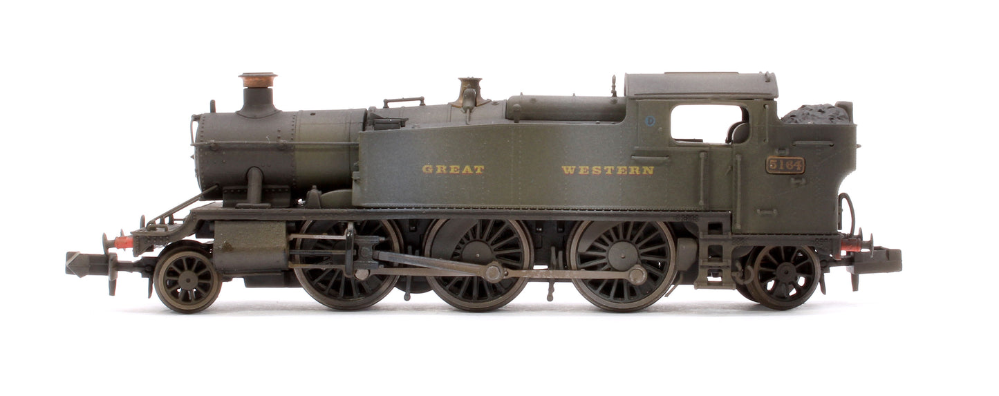 Custom Weathered Class 5101 Large Prairie Great Western GWR Green 2-6-2 Tank Locomotive No.5164