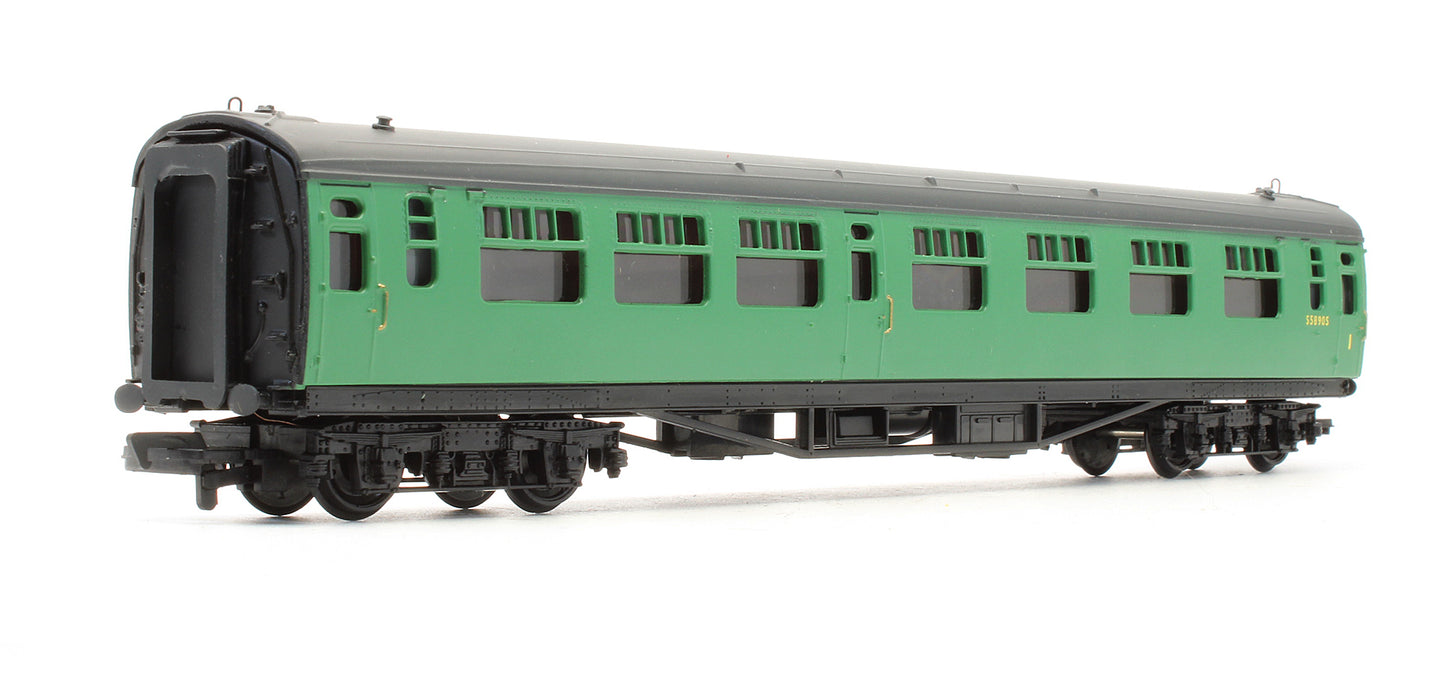 Pre-Owned 34-551 BR Malachite Green 63ft Bulleid Corridor Composite Coach 'S5890S'