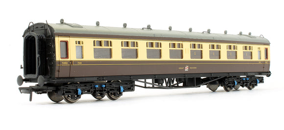 Pre-Owned GWR Chocolate & Cream 60ft Collett 1st & 3rd Composite Coach '7318'