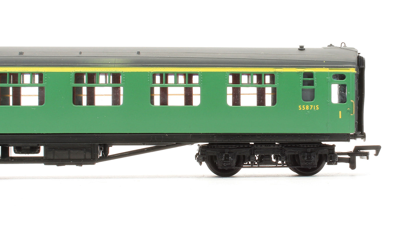 34-550 Pre-Owned BR Malachite Green 63ft Bulleid Corridor Composite Coach 'S5871S'