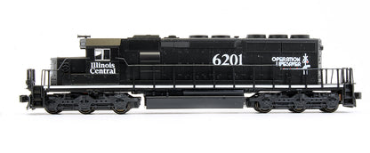 Pre-Owned SD40-2 Mid Cab Headlight Diesel Locomotive Illinois Central - Road #6201