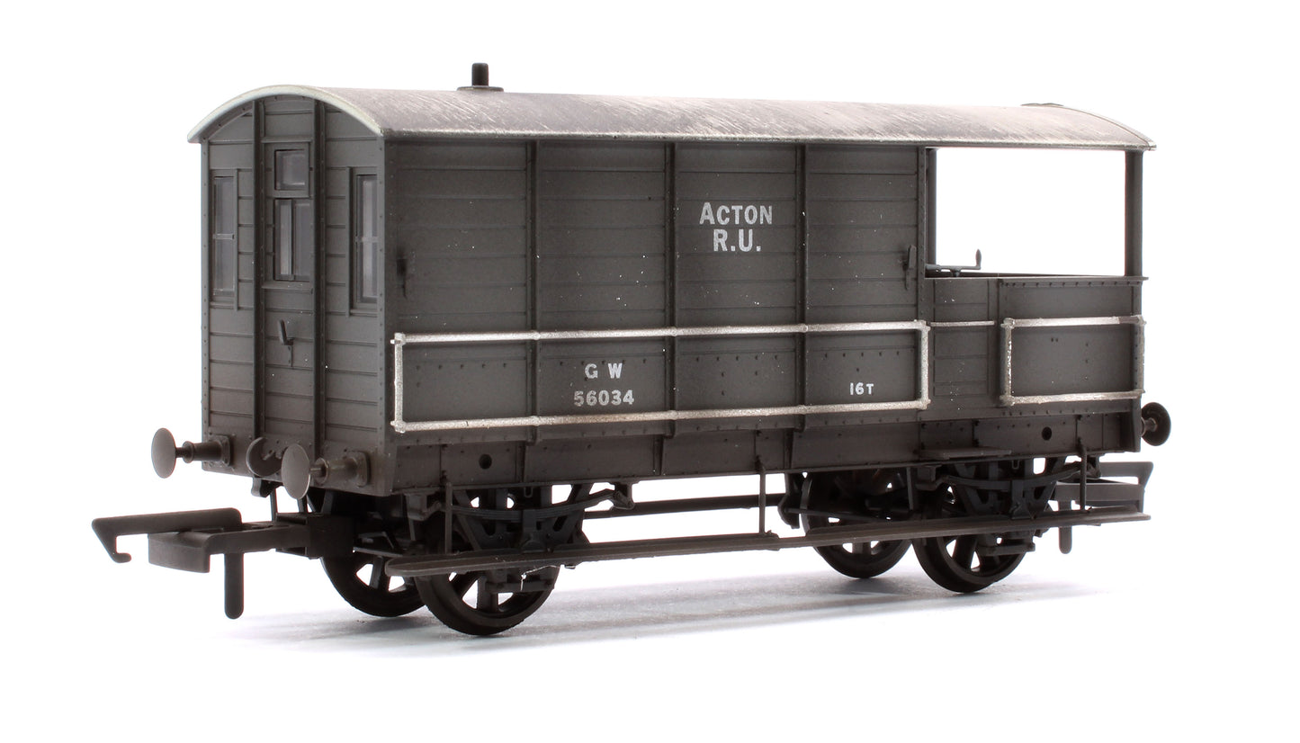 Toad Brake Van GWR 4 Wheel Acton 56034 - Weathered