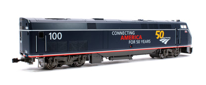 P42 Genesis Amtrak 100 W/Anniversary Logo PhV Diesel Locomotive