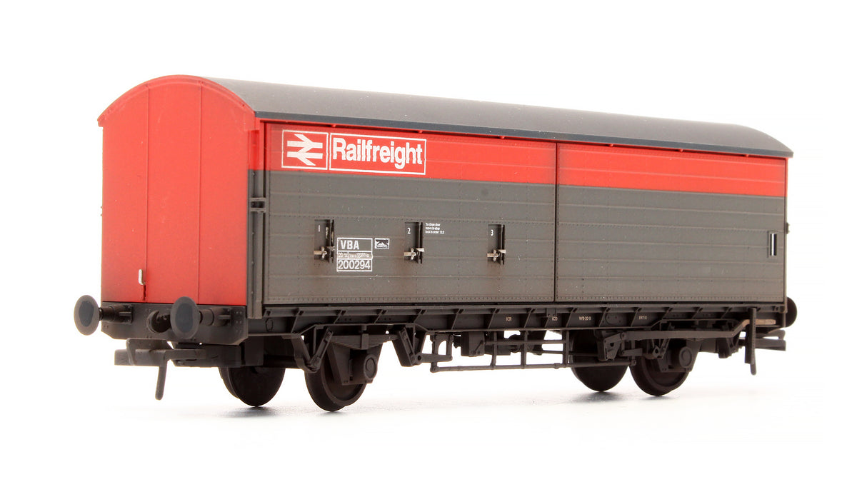 Pre-Owned 38-128 BR VBA Van BR Railfreight Red & Grey 200294 - Renumbered & Custom Weathered