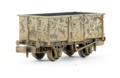 Pre-Owned Triple Pack of BR Grey 16 Ton Mineral Wagons - Weathered