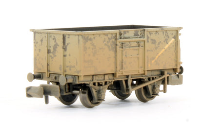 Pre-Owned Triple Pack of BR Grey 16 Ton Mineral Wagons - Weathered