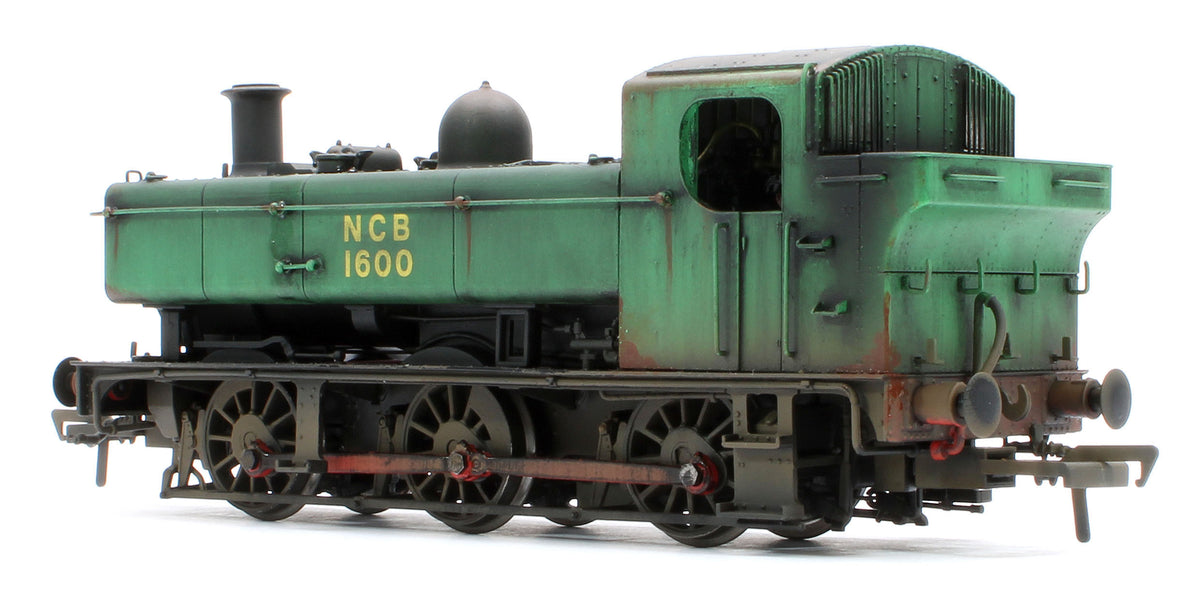 Bespoke Weathered MR-309A Class 16xx 0-6-0PT National Coal Board NCB Green 1600 Stream Locomotive - Heavy Weathering