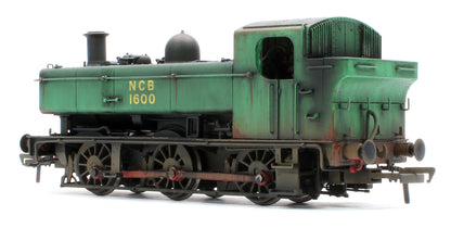 Bespoke Weathered MR-309A Class 16xx 0-6-0PT National Coal Board NCB Green 1600 Stream Locomotive - Heavy Weathering