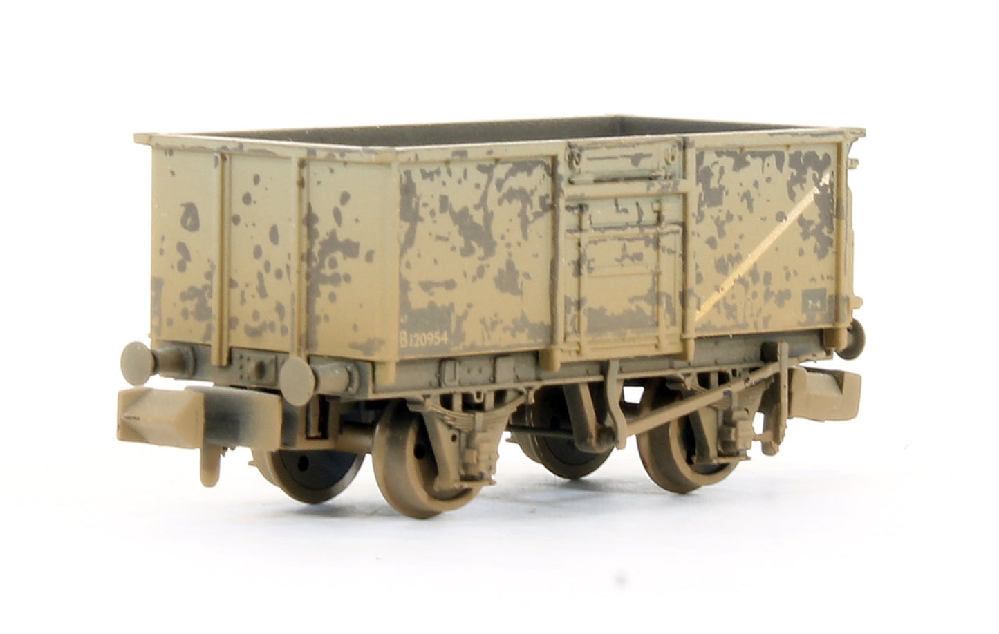 Pre-Owned Triple Pack of BR Grey 16 Ton Mineral Wagons - Weathered
