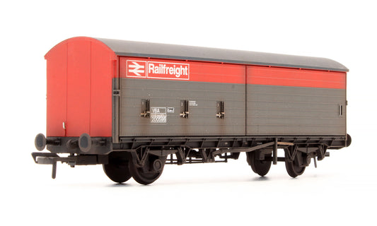 Pre-Owned 38-128 BR VBA Van BR Railfreight Red & Grey 200586 - Renumbered & Custom Weathered