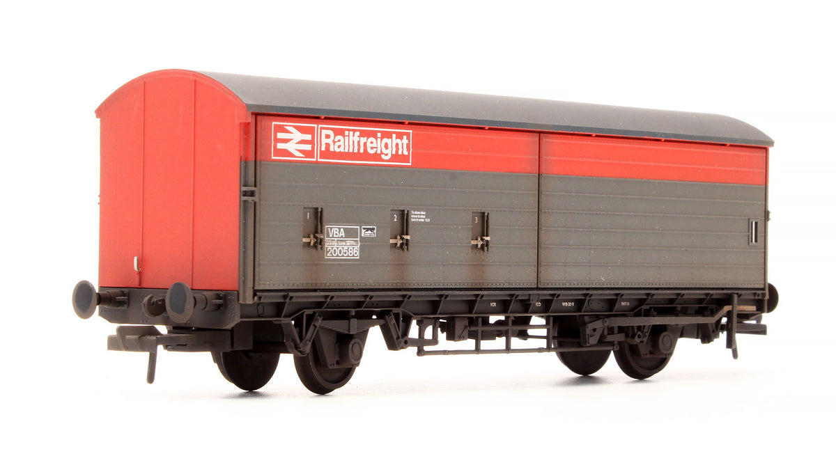 Pre-Owned 38-128 BR VBA Van BR Railfreight Red & Grey 200586 - Renumbered & Custom Weathered