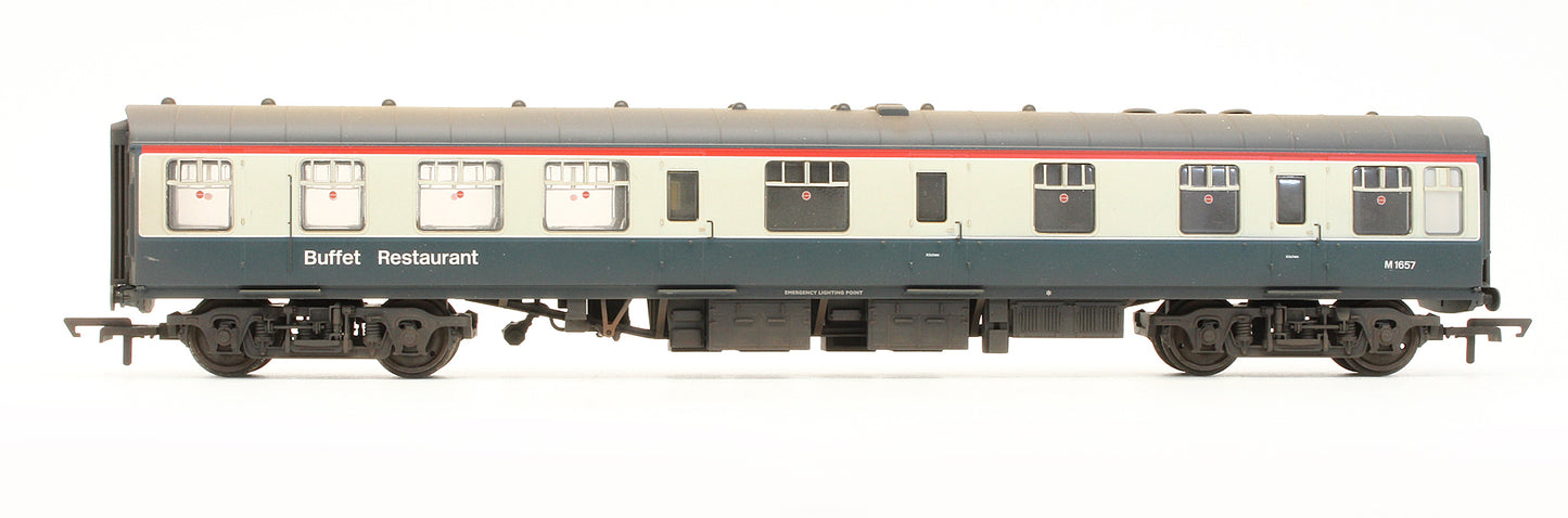 Pre-Owned BR Blue & Grey MK1 Catering (RBR) Coach No.M1657 - Custom Weathered