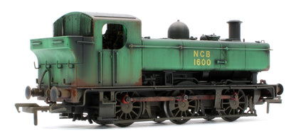 Bespoke Weathered MR-309A Class 16xx 0-6-0PT National Coal Board NCB Green 1600 Stream Locomotive - Heavy Weathering