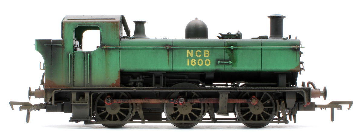 Bespoke Weathered MR-309A Class 16xx 0-6-0PT National Coal Board NCB Green 1600 Stream Locomotive - Heavy Weathering
