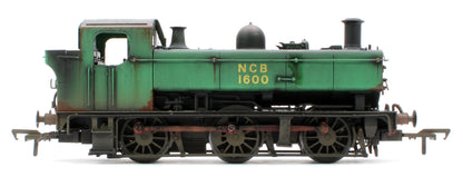 Bespoke Weathered MR-309A Class 16xx 0-6-0PT National Coal Board NCB Green 1600 Stream Locomotive - Heavy Weathering