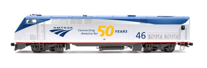 P42 Genesis Amtrak 46 W/Anniversary Logo PhV Diesel Locomotive