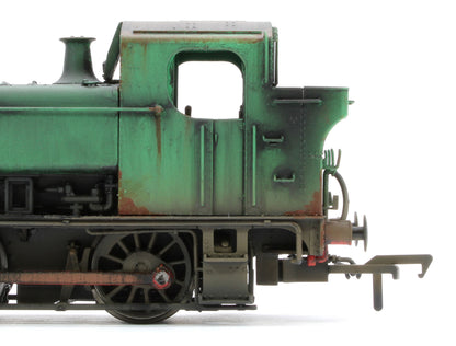 Bespoke Weathered MR-309A Class 16xx 0-6-0PT National Coal Board NCB Green 1600 Stream Locomotive - Heavy Weathering