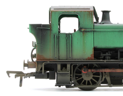 Bespoke Weathered MR-309A Class 16xx 0-6-0PT National Coal Board NCB Green 1600 Stream Locomotive - Heavy Weathering