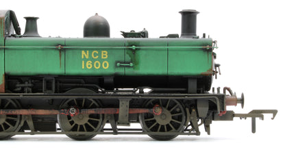 Bespoke Weathered MR-309A Class 16xx 0-6-0PT National Coal Board NCB Green 1600 Stream Locomotive - Heavy Weathering