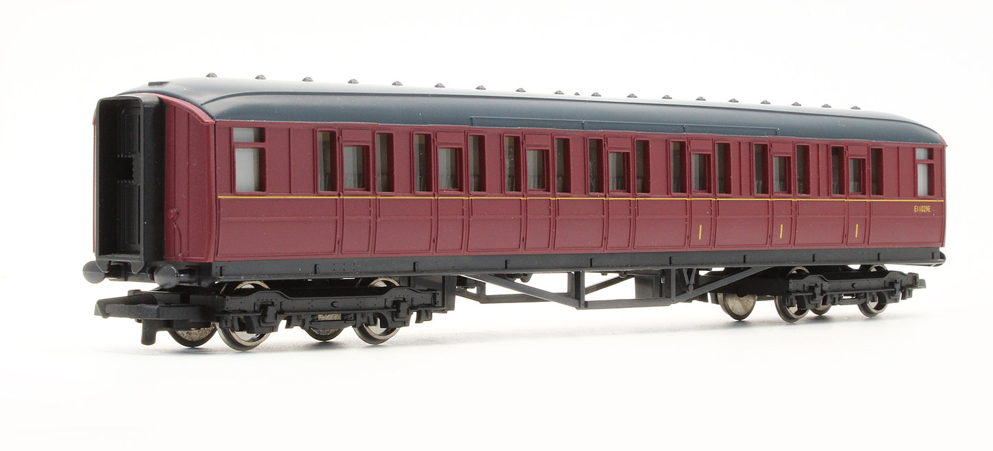 Pre-Owned BR Maroon (Ex-LNER) Composite Coach 'E11029E'