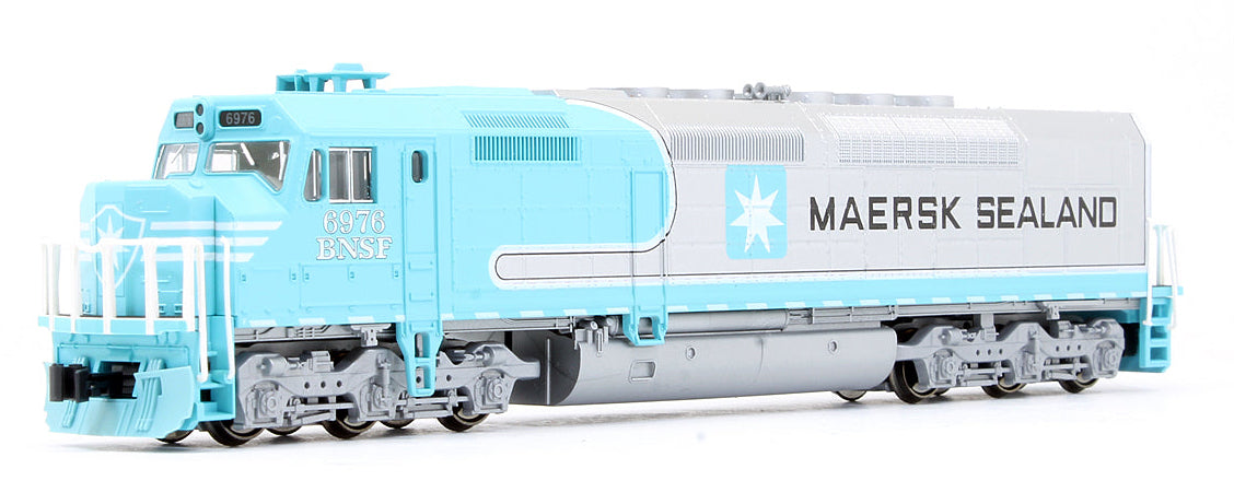 Pre-Owned SDP40F Type IV-b Diesel Locomotive BNSF Maersk Sealand- Road #6976 - DCC Fitted