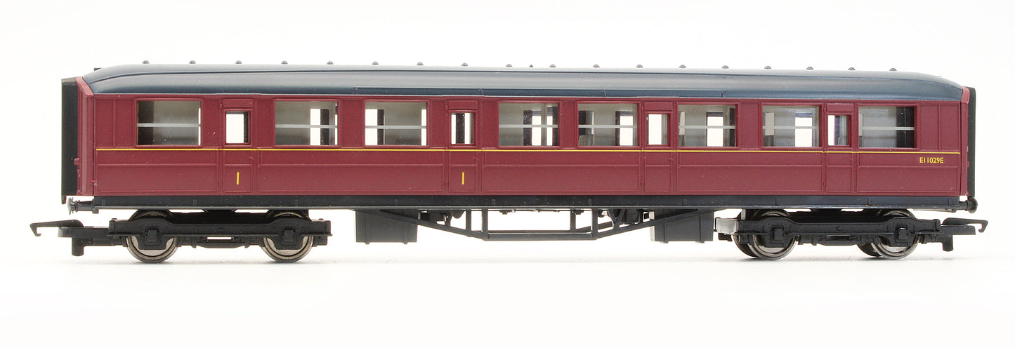 Pre-Owned BR Maroon (Ex-LNER) Composite Coach 'E11029E'