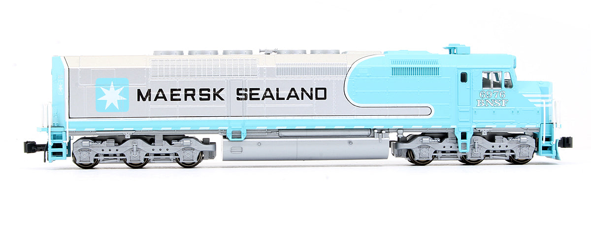 Pre-Owned SDP40F Type IV-b Diesel Locomotive BNSF Maersk Sealand- Road #6976 - DCC Fitted