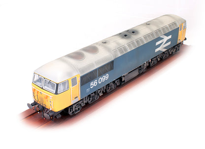 Pre-Owned BR Large Logo Blue Class 56099 (Tinsley) Diesel Locomotive - Custom Weathered